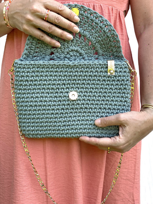 Háčkovaná kabelka " Boho Laurel " — foto 2
