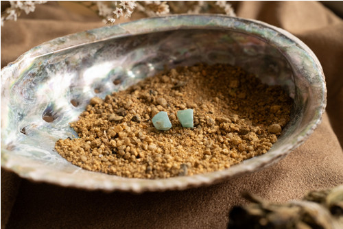 Larimar č. 6 - puzetové náušnice — foto 3