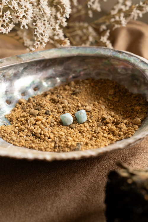 Larimar č. 8 - puzetové náušnice — foto 3