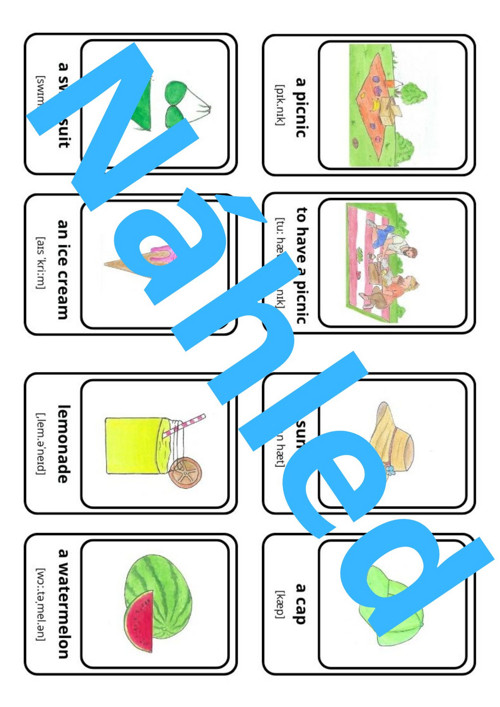 Summer - flashcards a spojovačky — foto 3