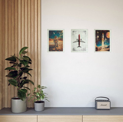 Betonový poster – Space Rocket — foto 5