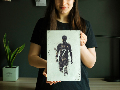 Betonový poster – Ronaldo 7 — foto 3