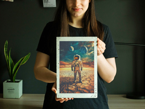 Betonový poster – Space — foto 3