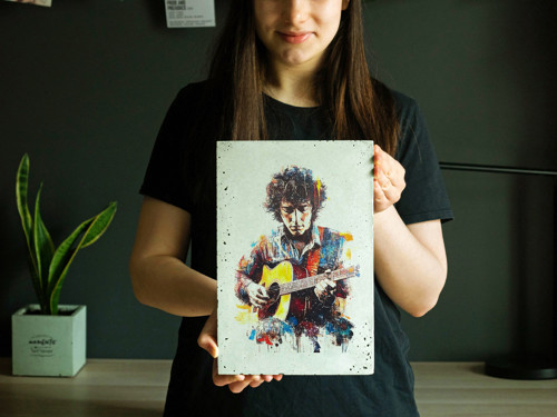 Betonový poster – Bob Dylan — foto 3
