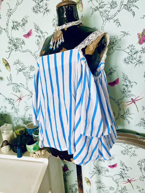 Top boho v proužku — foto 3