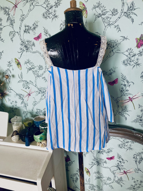 Top boho v proužku — foto 4