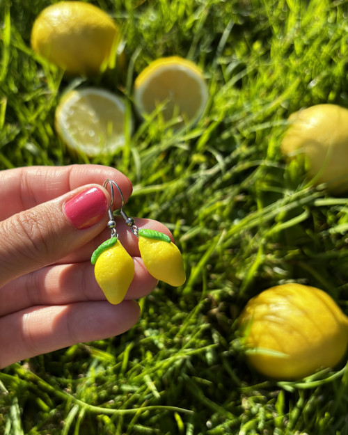 Citrony (visací náušnice) — foto 3
