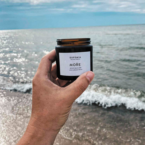 Sojová svíčka s vůní MOŘE - 120 ml — foto 2