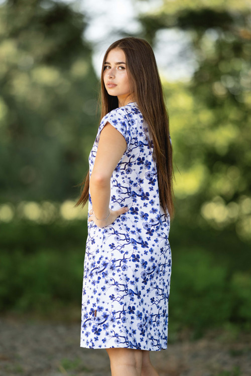 Šaty IREN modré květy — foto 4