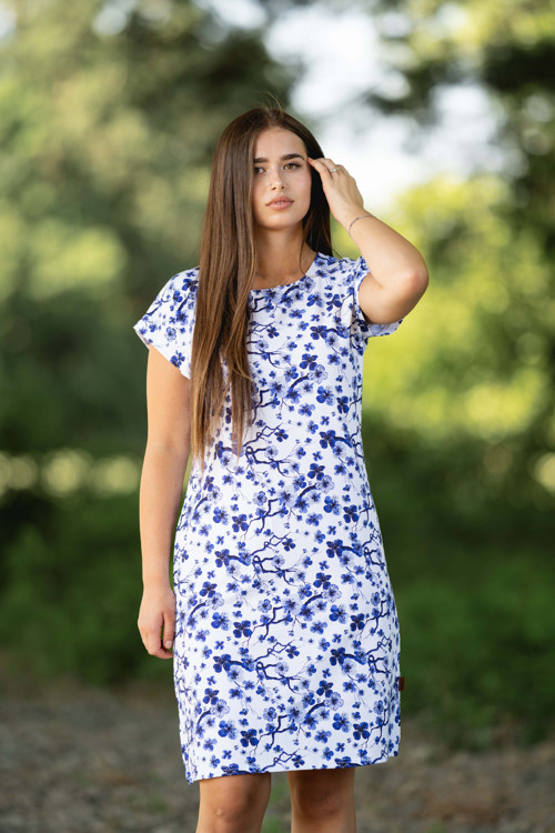Šaty IREN modré květy — foto 5