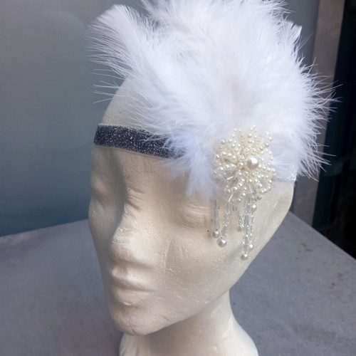 Great Gatsby Bride Flower... čelenka — foto 5