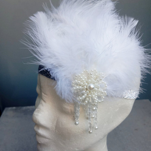 Great Gatsby Bride Flower... čelenka — foto 4