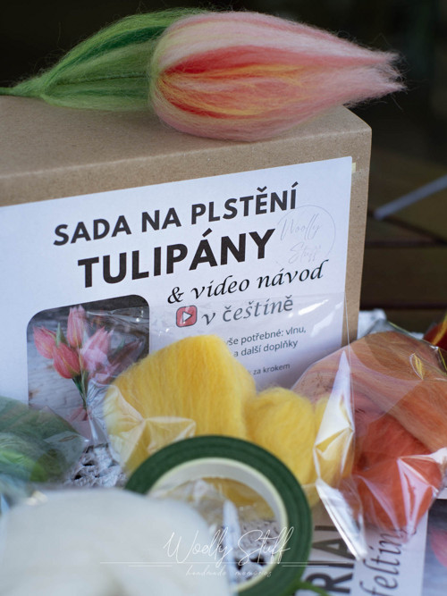 Sada na plstění: Tulipány — foto 4