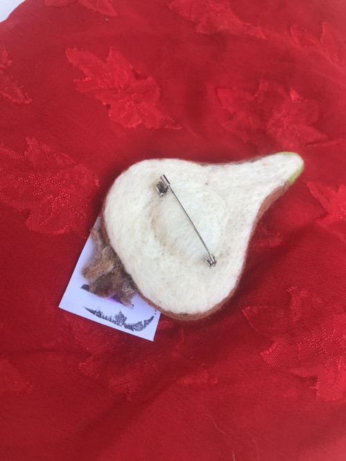 Plstění brož cibulka kawai — foto 4