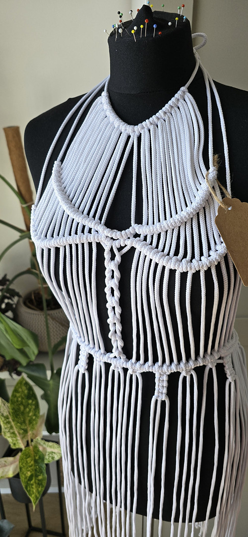 Macrame šaty Bílé. — foto 4