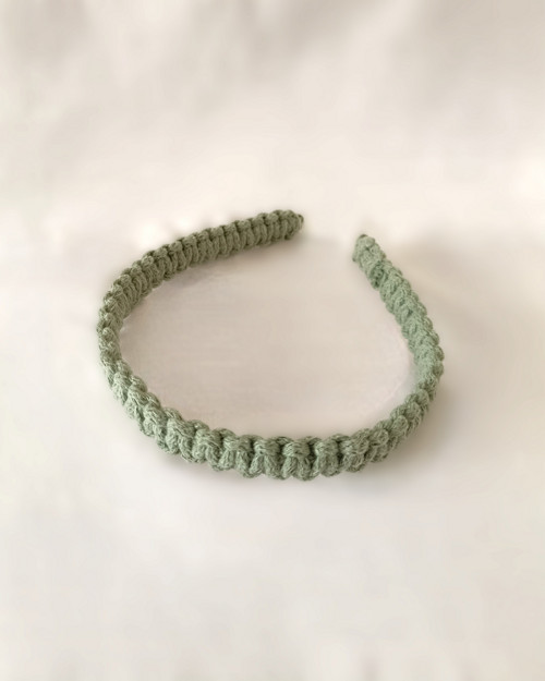 Macrame čelenka divoká máta — foto 2