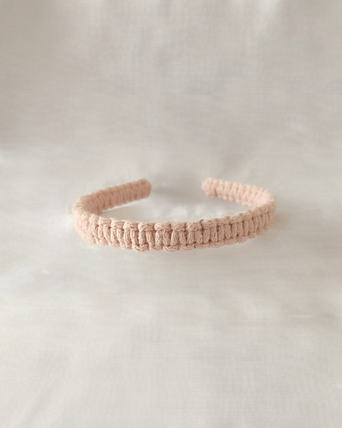 Macrame čelenka lososová — foto 3