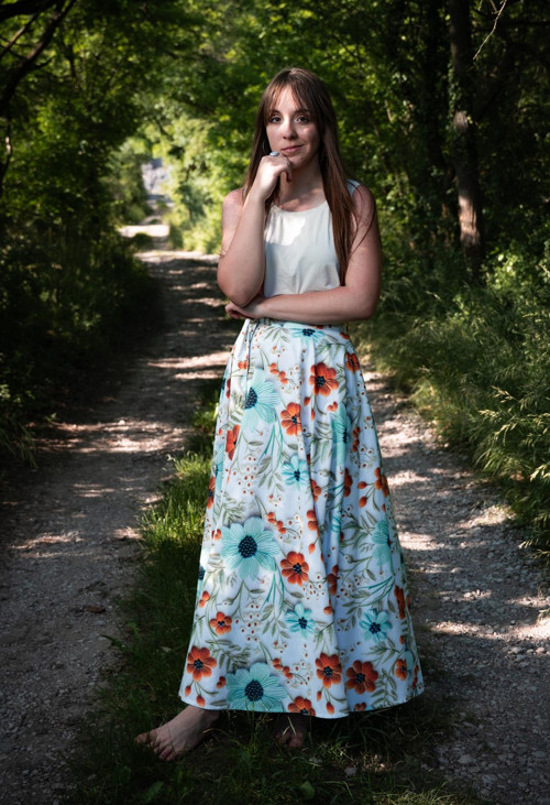 Kolová Sukně - 5D Květiny — foto 6