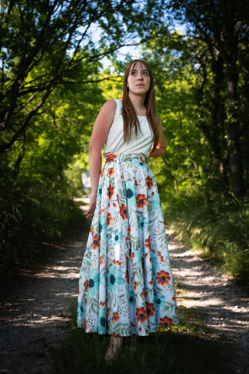 Kolová Sukně - 5D Květiny — foto 4