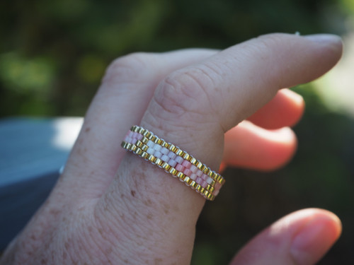 Prsten Miyuki "Pastel Triangles" — foto 3