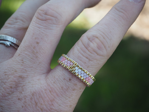 Prsten Miyuki "Pastel Triangles" — foto 2
