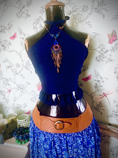 Komplet boho kobalt blue — foto 2