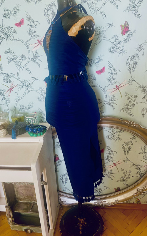 Komplet boho kobalt blue — foto 4