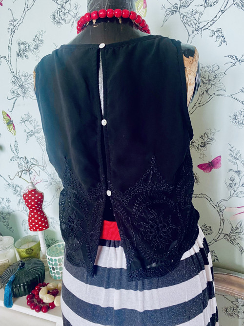Top boho black — foto 4