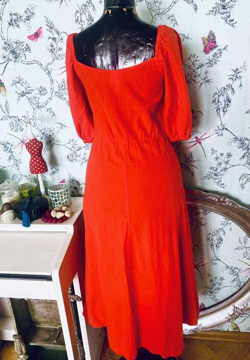 Šaty hot orange — foto 4
