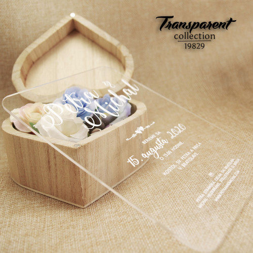 Transparentní svatební oznámení 19829 — foto 3