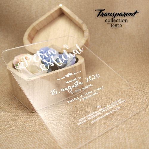 Transparentní svatební oznámení 19829 — foto 4