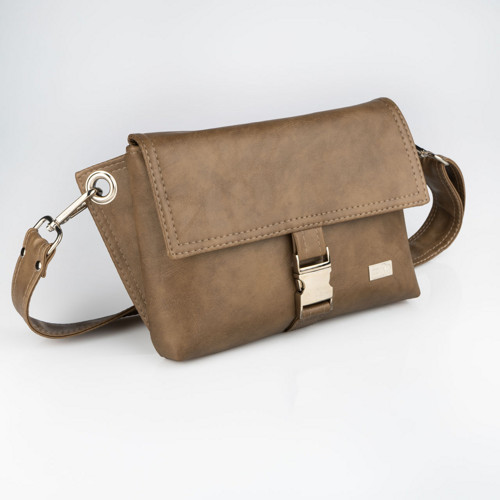 Crossbody kabelka/ledvinka mocca — foto 3