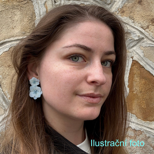 Náušnice Hortenzie Duo Smeraldo — foto 2
