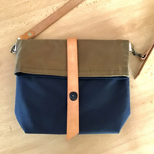 Modro písková dámská kabelka WILD BEE — foto 5