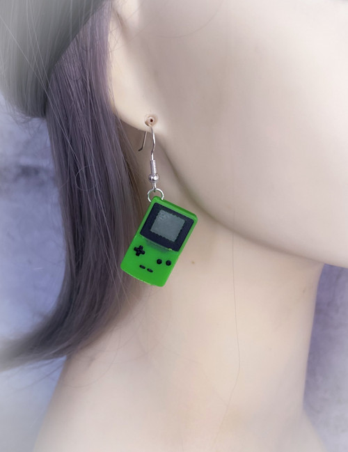 Náušnice Gameboy zelené — foto 2
