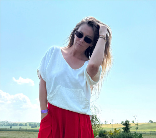 Tunika s klokankou bílá — foto 4