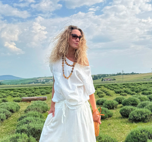 Tunika bílá s kapsičkou — foto 2