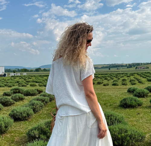 Tunika bílá s kapsičkou — foto 4
