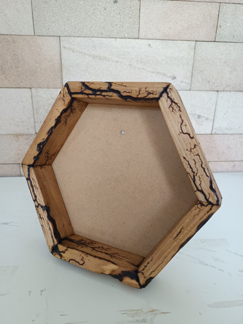 Rám zdobený hexagon 30cm — foto 3