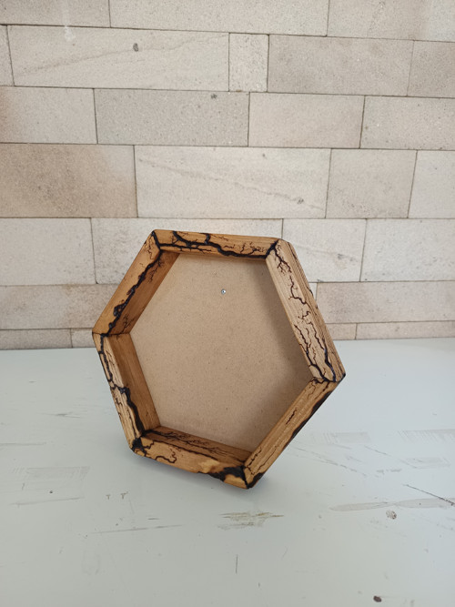 Rám zdobený hexagon 30cm — foto 2