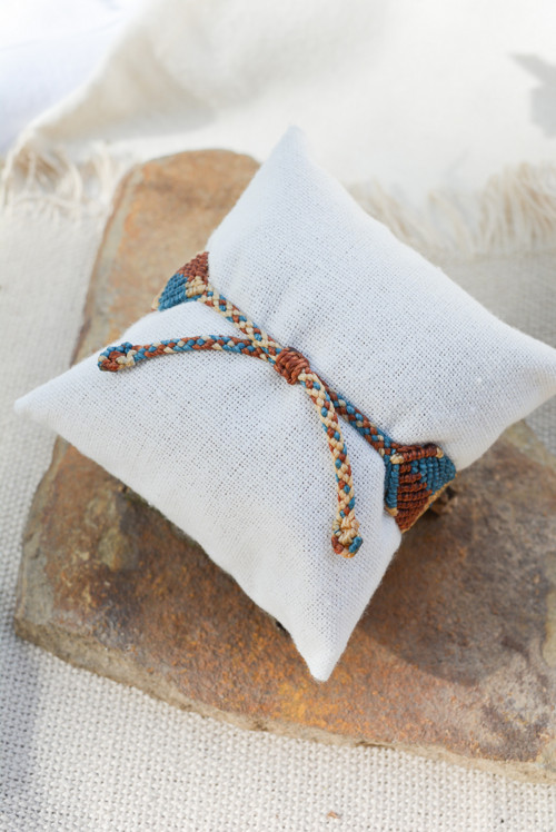 Širší macramé náramek - indian I. — foto 2
