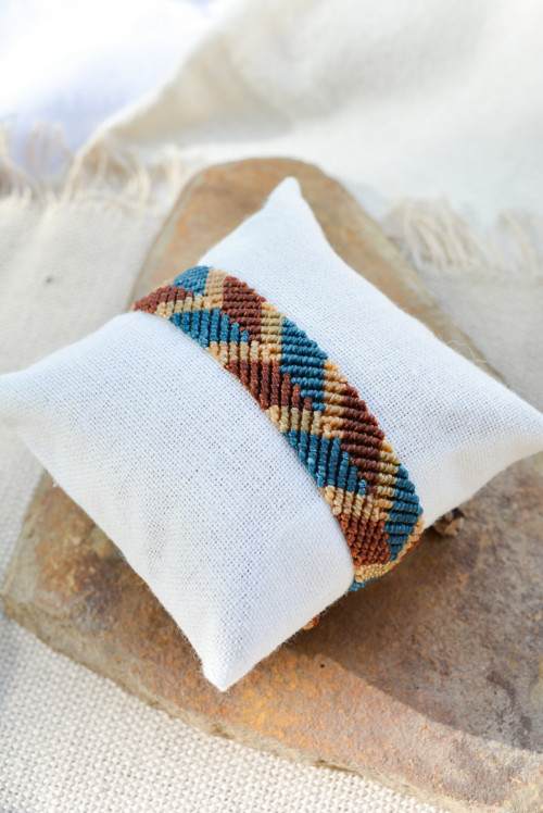 Širší macramé náramek - indian I. — foto 3