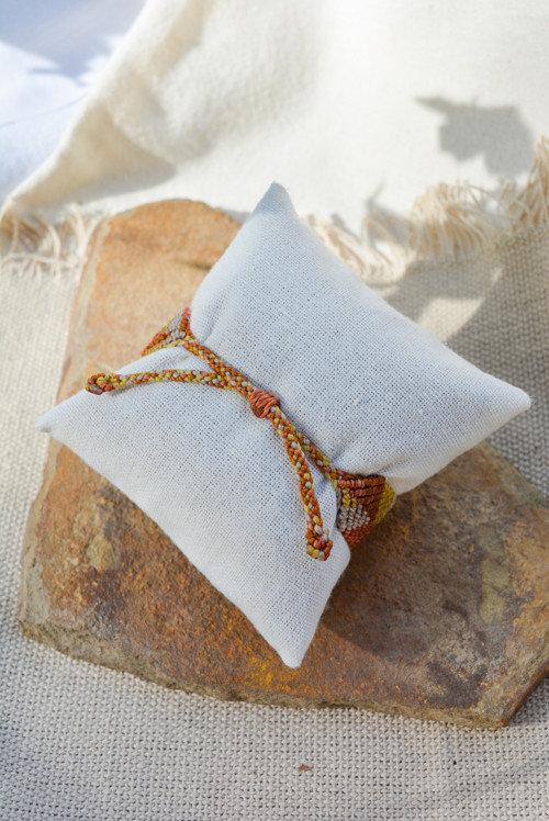 Širší macramé náramek - indian II. — foto 2