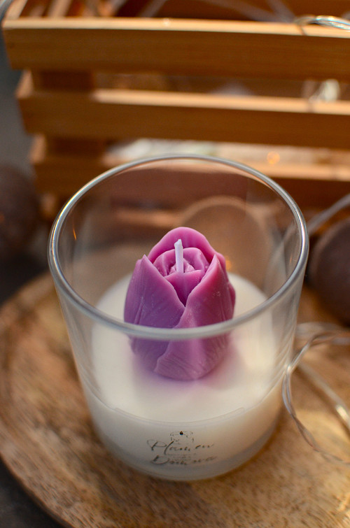 Tulipánová sójová svíčka — foto 2