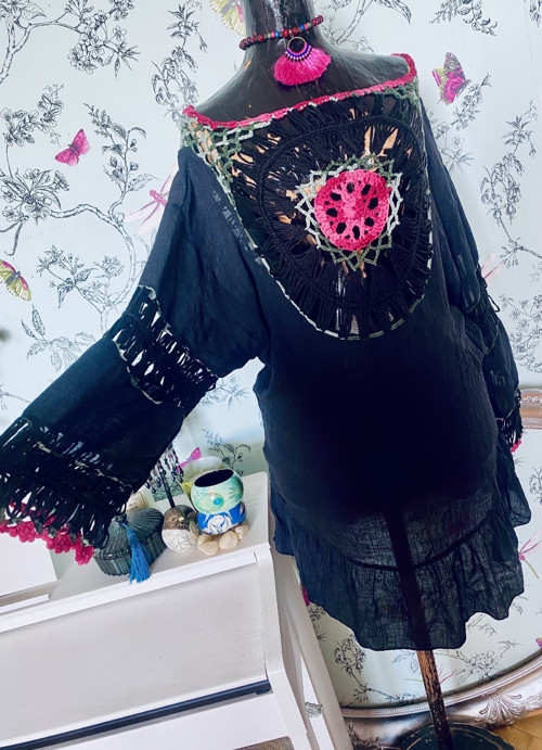 Boho hippie tunika — foto 3