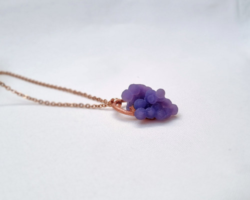 Hroznový ,,grape" chalcedon - šperk/náhrdelník — foto 4