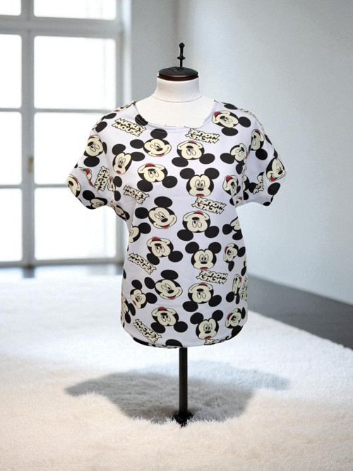 Dámské triko Mickey na bílé — foto 2