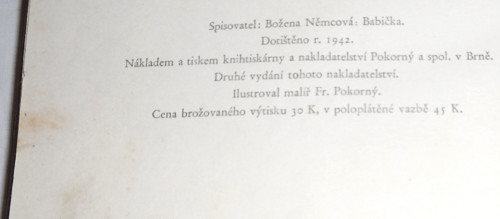 Božena Němcová: BABIČKA, 1941 — foto 4