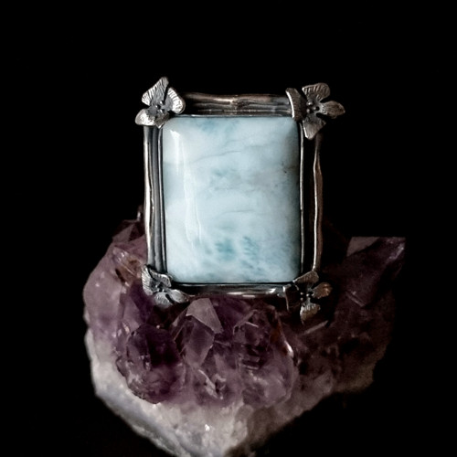 Prsten Larimar, Ag 925/1000 — foto 5