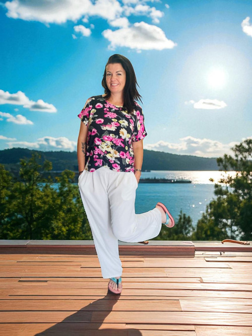Dámské triko Květiny - M/L — foto 5